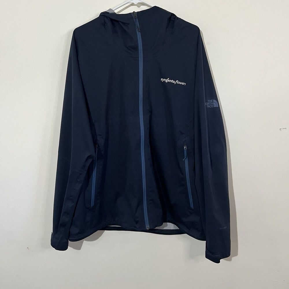 The North Face Men's All-Weather DryVent Stretch Hooded Jacket Blue XL EUC